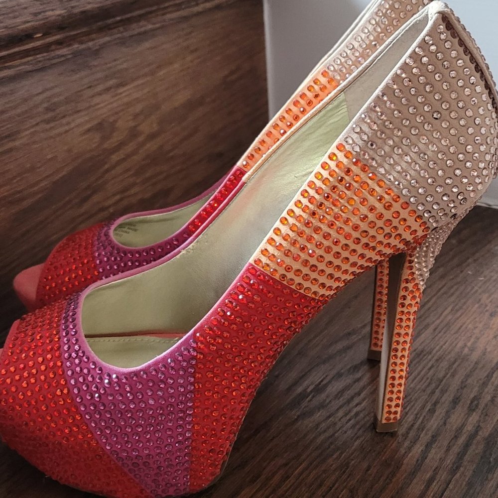 Beautiful jeweled Enzo heels